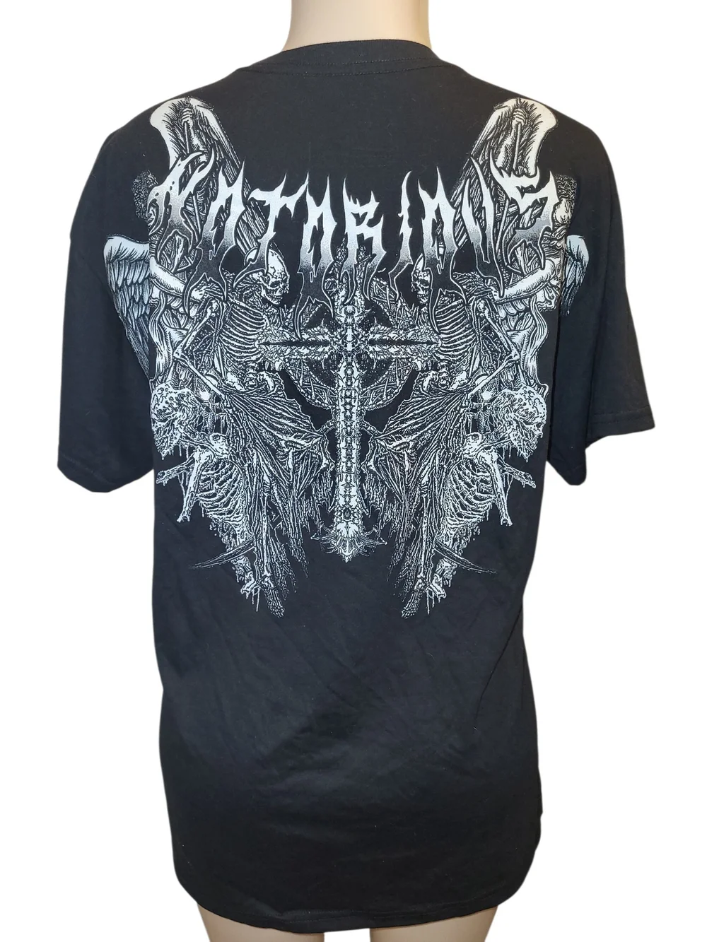 Fresh Laundry Graphic Angel Skull Wings Tee - Men's Short Sleeve Shirt